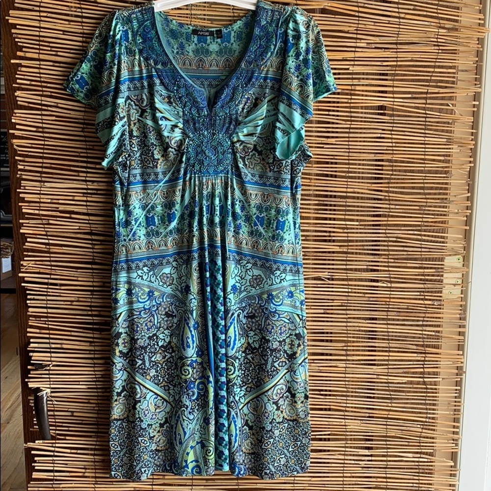 APT 9 Short Sleeve Boho Light-weight Dress